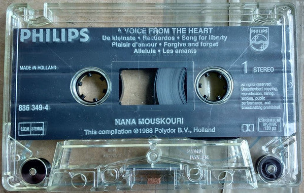 Nana Mouskouri : A Voice From The Heart (Cass, Comp)