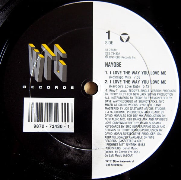 Nayobe : I Love The Way You Love Me (12")
