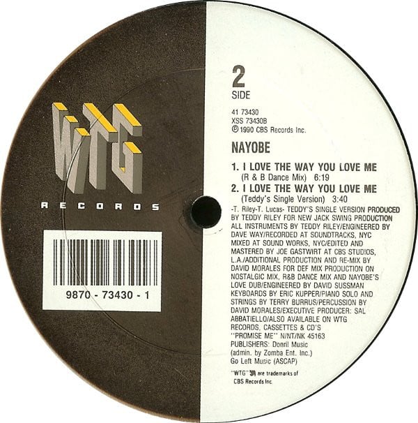 Nayobe : I Love The Way You Love Me (12")
