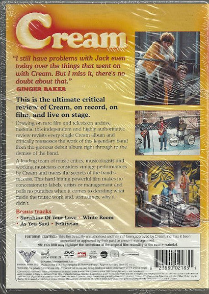 Cream (2) : Total Rock Review (DVD, Unofficial)