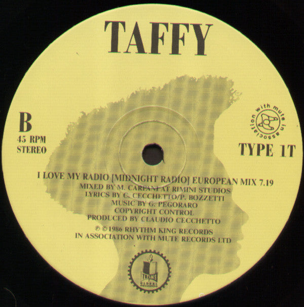 Taffy : I Love My Radio (Midnight Radio) (12", Single)
