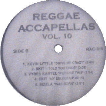 Various : Reggae Accapellas Vol. 10 (12")