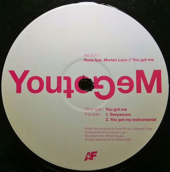 Rune Feat. Morten Luco : You Got Me (12")