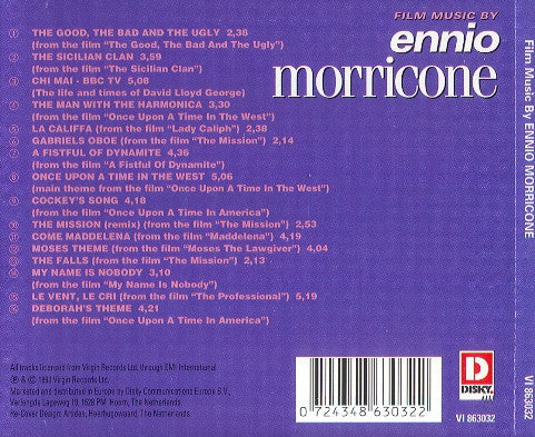 Ennio Morricone : Film Music By Ennio Morricone (CD, Comp)