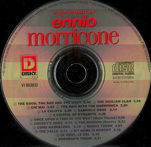 Ennio Morricone : Film Music By Ennio Morricone (CD, Comp)