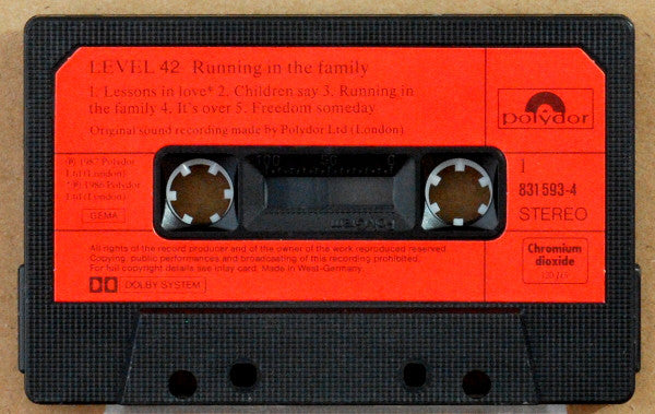 Level 42 : Running In The Family (Cass, Album)
