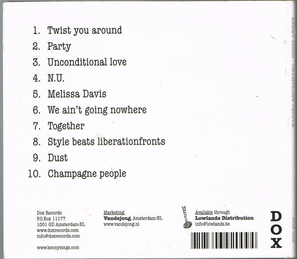 Benny Sings : Champagne People (CD, Album, Dig)