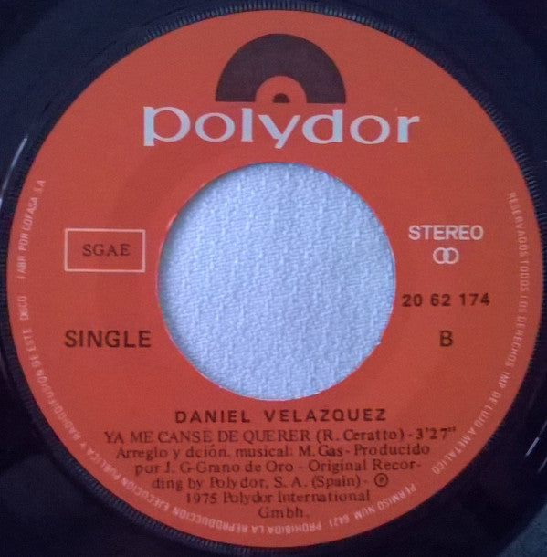 Daniel Velazquez : Vete, Vete (7")
