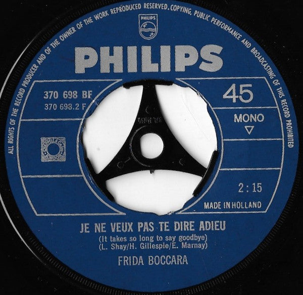 Frida Boccara : Cent Mille Chansons (7", Single)