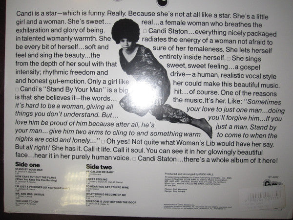 Candi Staton : Stand By Your Man (LP, Album, RE)