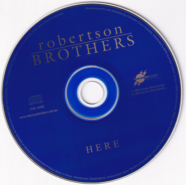 The Robertson Brothers : Here (CD, Album, RE)