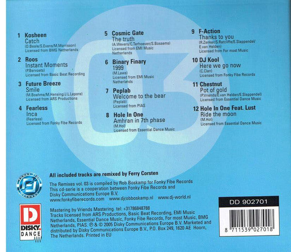 Ferry Corsten : The Remixes Vol 03 (CD, Comp)