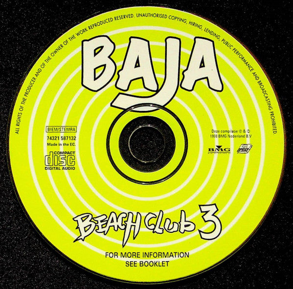 Various : Baja Beach Club 3 (CD, Comp, P/Mixed)