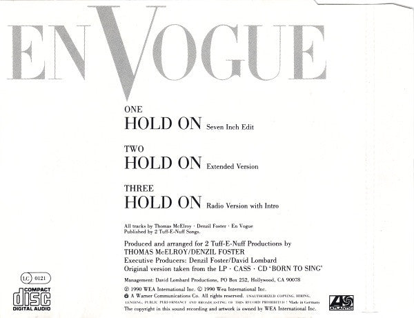 En Vogue : Hold On (CD, Single)