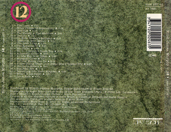 Elliott Murphy : 12 (CD, Album)