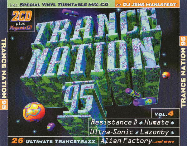 Various : Trance Nation '95 - Vol. 4 (2xCD + CD, Mixed + Comp)