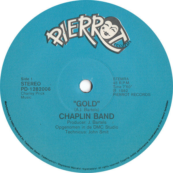 The Chaplin Band : Gold (12")