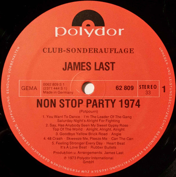 James Last : Non Stop Party 1974 (LP, Club, P/Mixed)