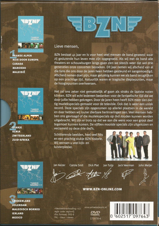 BZN : De Mooiste Muziek Specials (3xDVD, DVD)