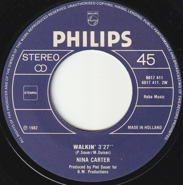 Nina Carter : These Boots Are Made For Walkin' (7")
