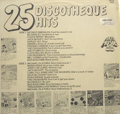 Various : 25 Discotheque Hits (LP, Comp)