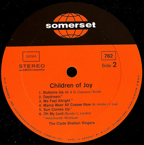 The Clyde Shelton Singers : Children Of Joy (LP, Album)