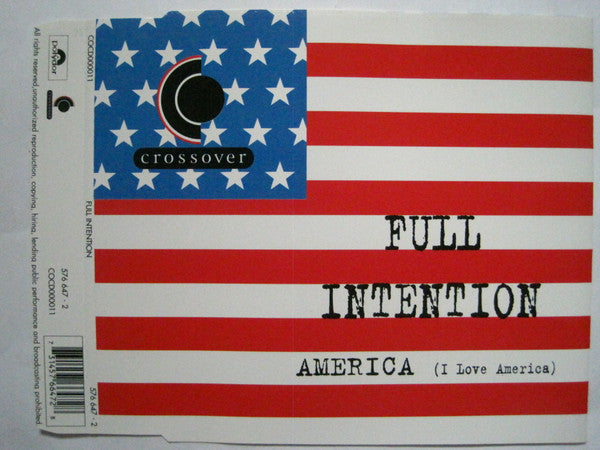 Full Intention : America (I Love America) (CD, Maxi)