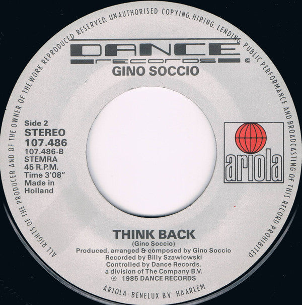 Gino Soccio : Human Nature (Remix) (7", Single)