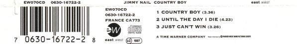 Jimmy Nail : Country Boy (CD, Single)