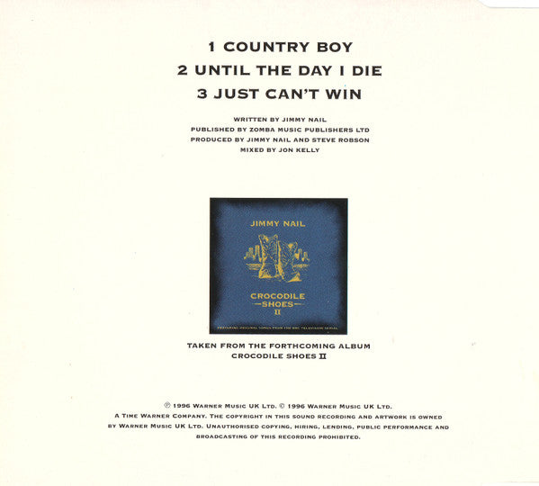 Jimmy Nail : Country Boy (CD, Single)