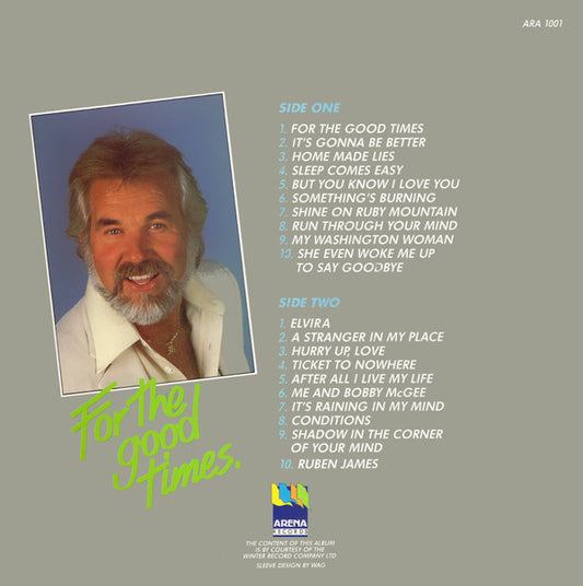 Kenny Rogers & The First Edition : For The Good Times - 20 Of His Greatest Hits (LP, Comp)