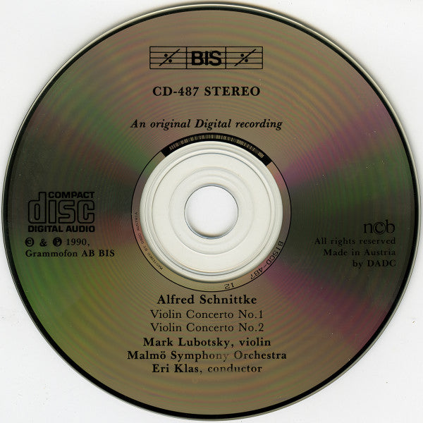 Alfred Schnittke, Mark Lubotsky, Eri Klas, Malmö Symphony Orchestra : Violin Concertos No. 1 & No. 2 (CD)