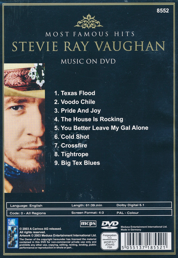 Stevie Ray Vaughan : Live (DVD, PAL)