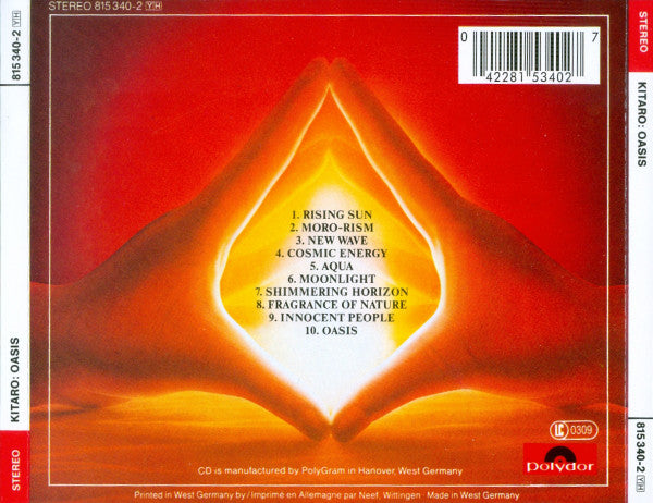 Kitaro : Oasis (CD, Album, RE)