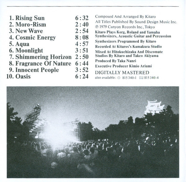 Kitaro : Oasis (CD, Album, RE)