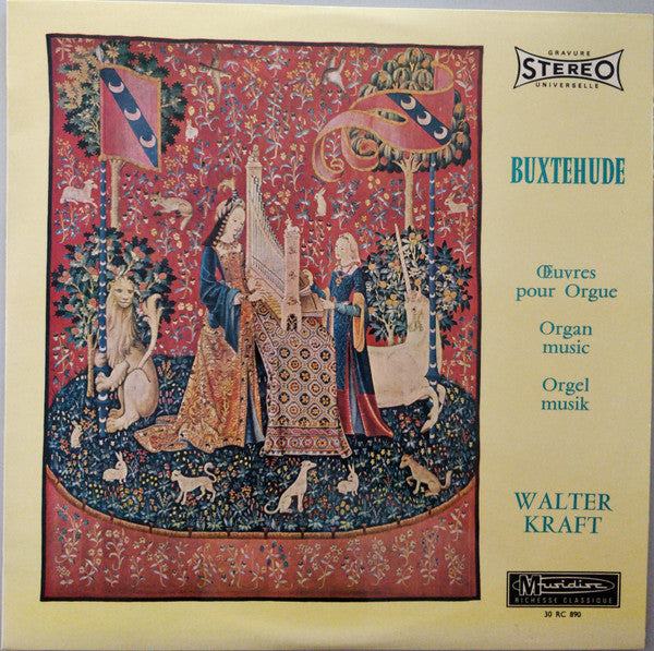 Dieterich Buxtehude - Walter Kraft : Œuvres Pour Orgue = Organ Music = Orgel Musik (LP)
