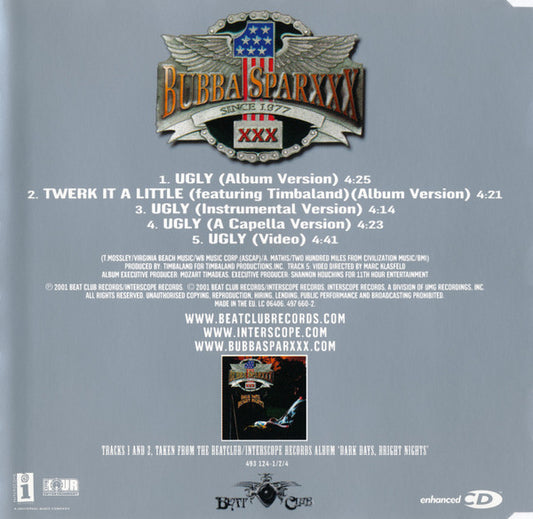 Bubba Sparxxx : Ugly (CD, Maxi, Enh)