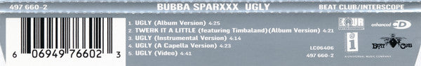 Bubba Sparxxx : Ugly (CD, Maxi, Enh)