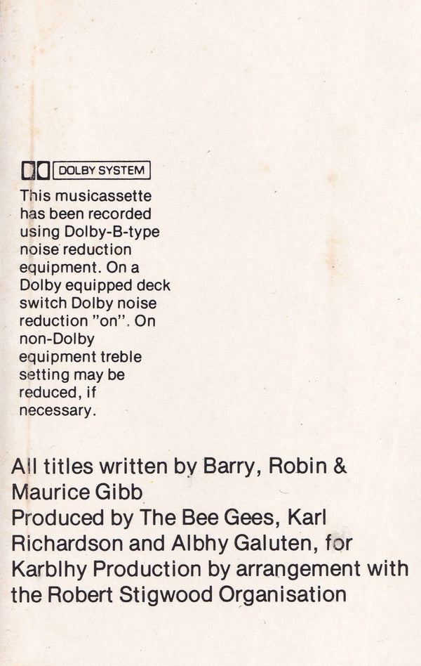 Bee Gees : Spirits Having Flown (Cass, Album)