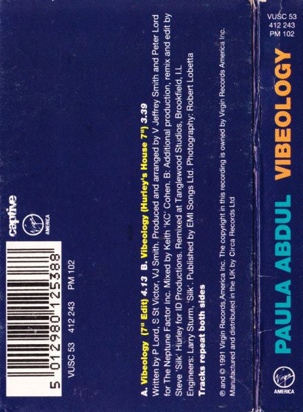 Paula Abdul : Vibeology (Cass, Single)