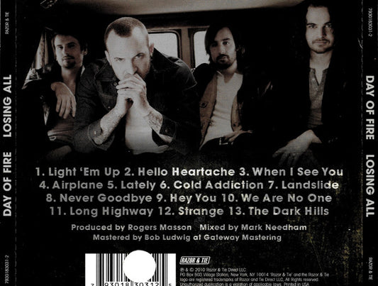 Day Of Fire : Losing All (CD, Album)