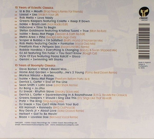 Luke Solomon & Derrick Carter : A Classic Decade - 10 Years Of The Classic Music Company (2xCD, Comp, Mixed)