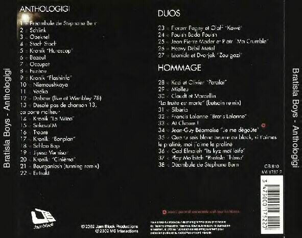 Bratisla Boys : Anthologigi (CD, Album)