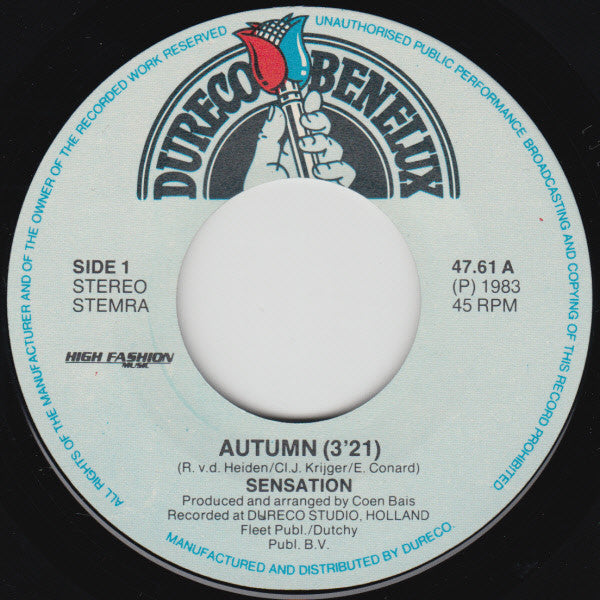 Sensation (4) : Autumn (7")