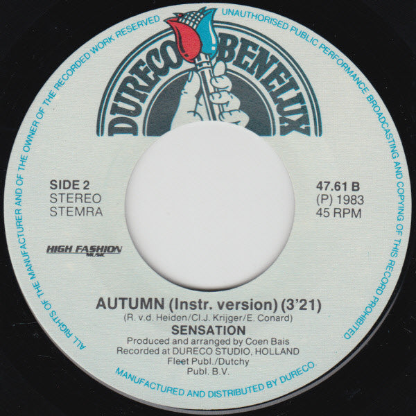 Sensation (4) : Autumn (7")