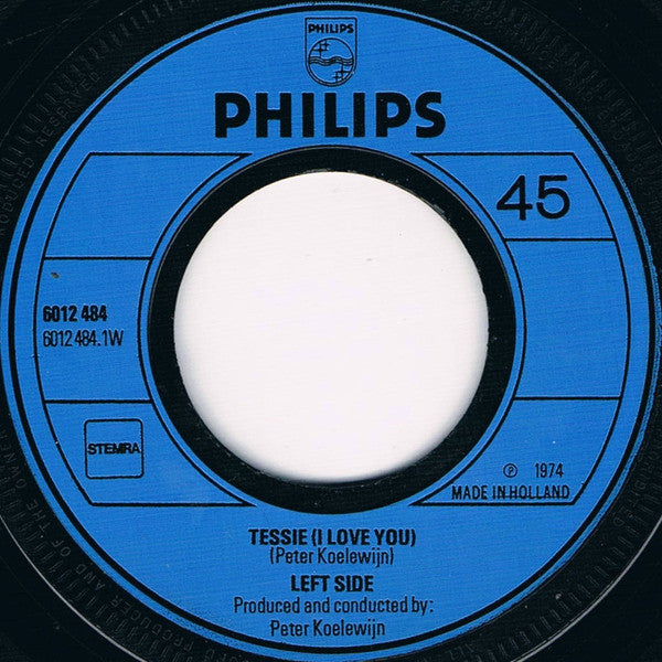 Left Side : Tessie (I Love You) / Be-Bop Baby (7", Single)