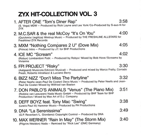 Various : ZYX Hit-Collection Vol. 3 (CD, Comp)