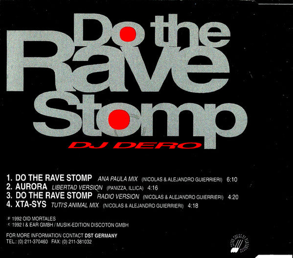 DJ Dero : Do The Rave Stomp (CD, Maxi)