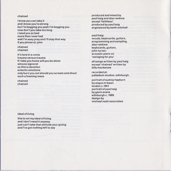 Paul Haig : Chain (CD, Album)