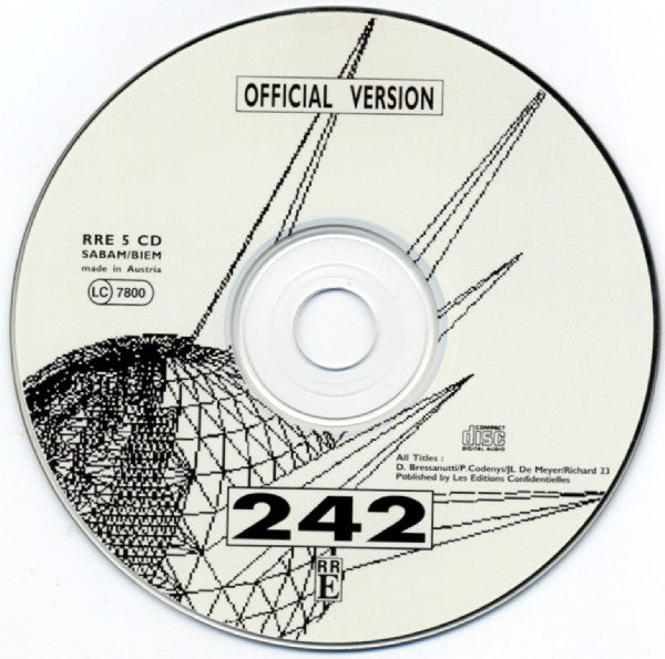 Front 242 : Official Version (CD, Album, RE, RM, RP)